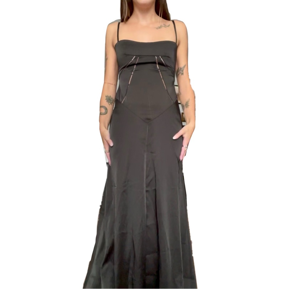Elegant Black Maxi Dress Kouvr Fashion XS